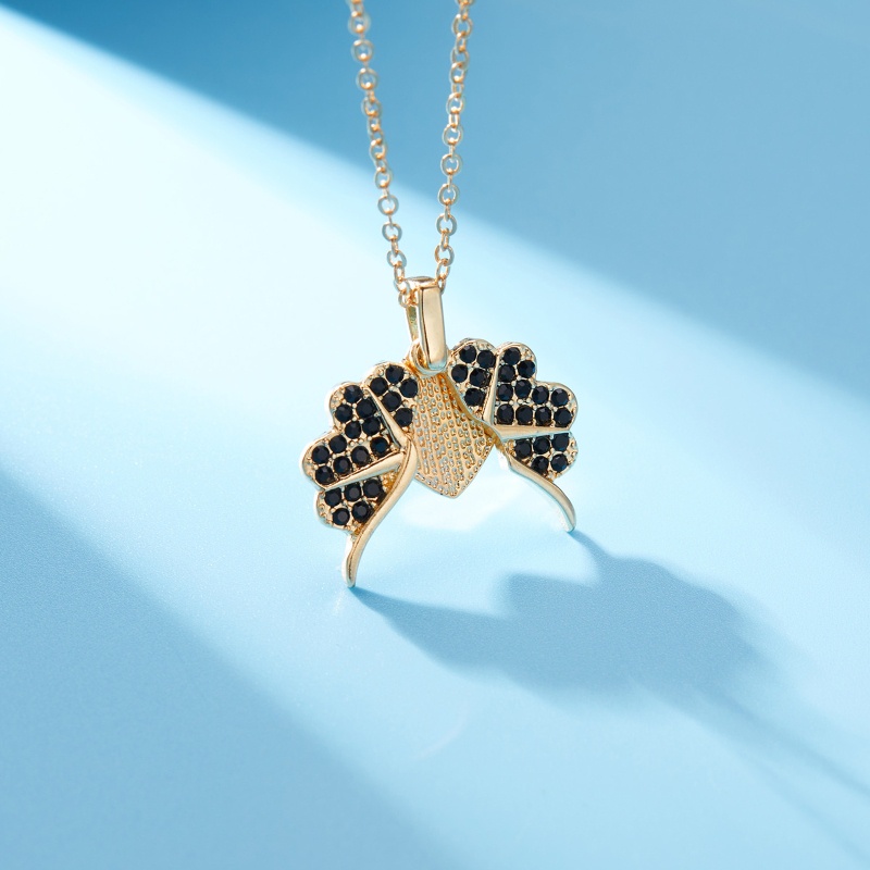 Vòng cổ Mặt Hoa Và Cỏ Bốn Lá Xinh Xắn Cho Nữ