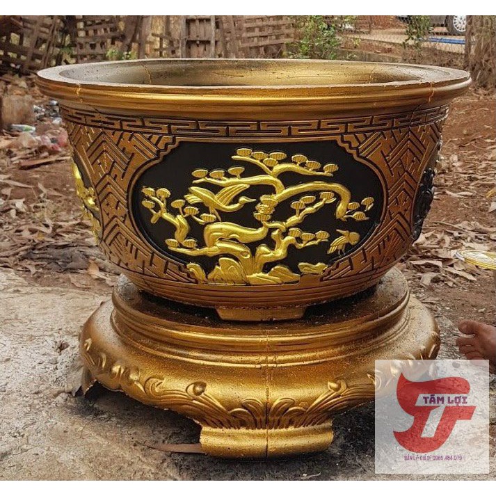 Sơn nước nhũ vàng, chuyên sơn chậu cảnh, chỉ hàng rào...400gr