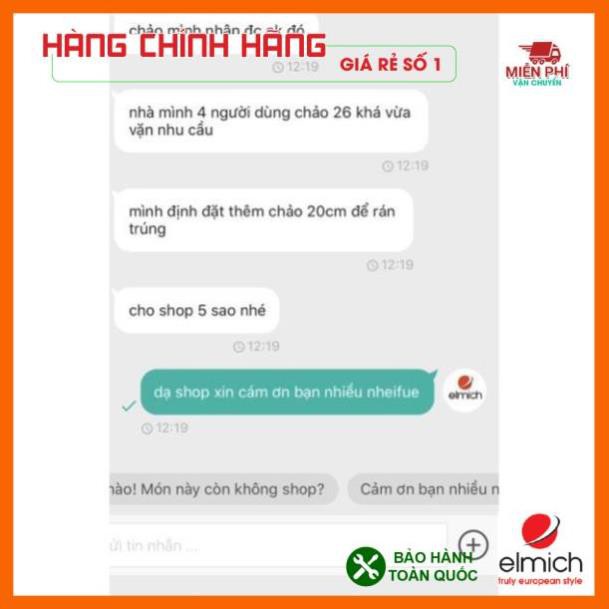 CHẢO CHỐNG DÍNH ELMICH HARMONIA 26CM, CHẢO CHỐNG DÍNH BẾP TỪ ELMICH 26CM