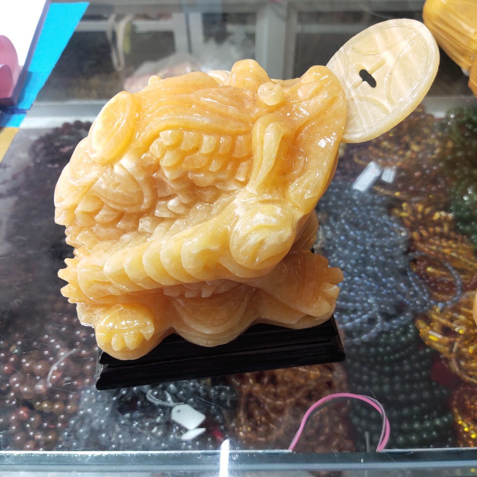 CÓC THIỀM THỪ NGẬM TIỀN TÀI LỘC ĐÁ NGỌC HOÀNG LONG 1.5 kg