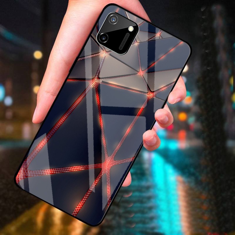 Ốp Lưng REALME C11,C11 2021 C21Y, C20 , C25Y mặt kính cường lực cao cấp thiết kế riêng
