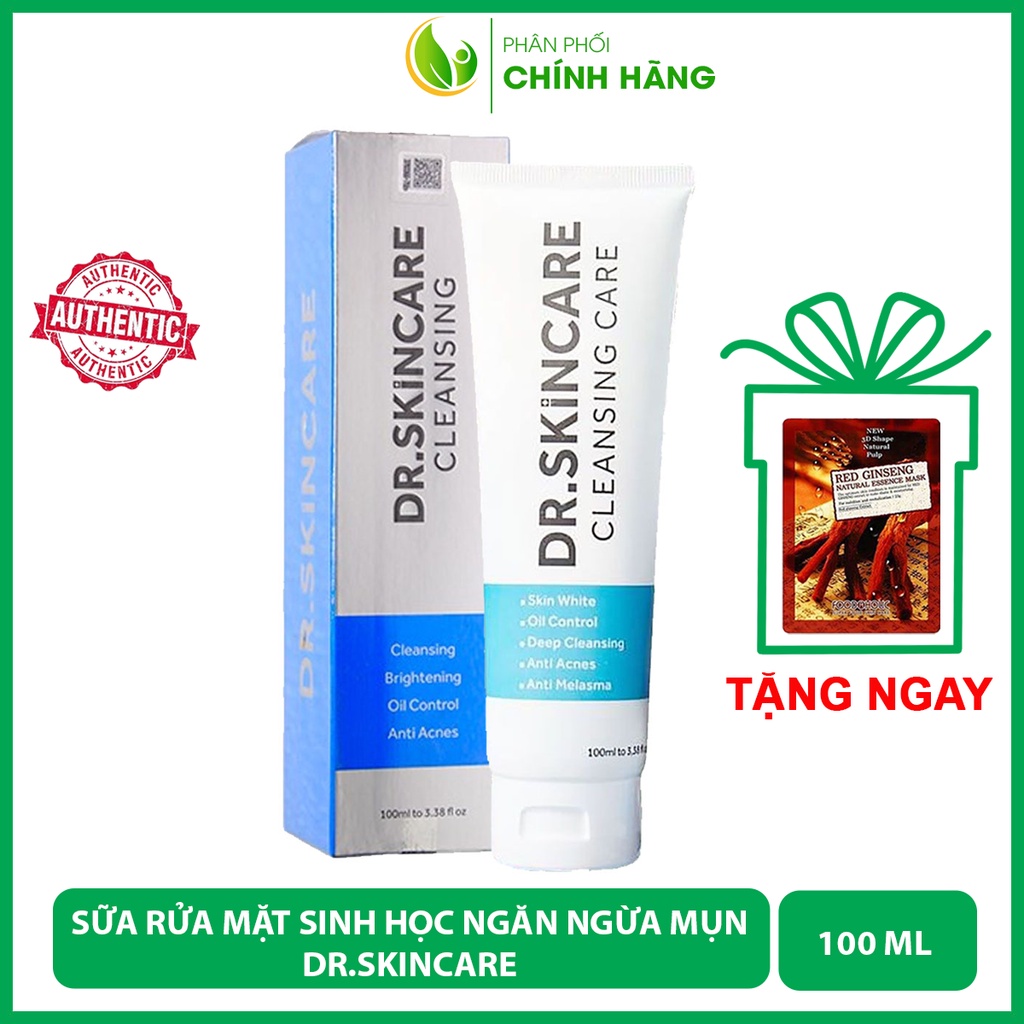Sữa Rửa Mặt DR SKINCARE Cleansing Care Ngăn Ngừa Mụn Nám, Check mã điện tử chính hãng 100%
