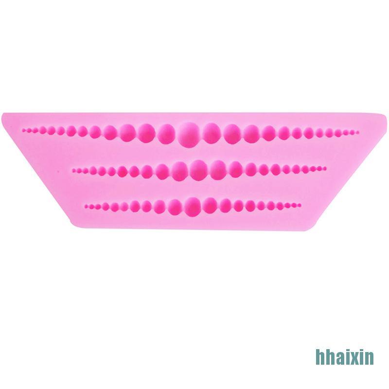 Khuôn Silicone Tạo Hình Trang Trí Bánh Kem Hình Hạt Ngọc Trai 3d