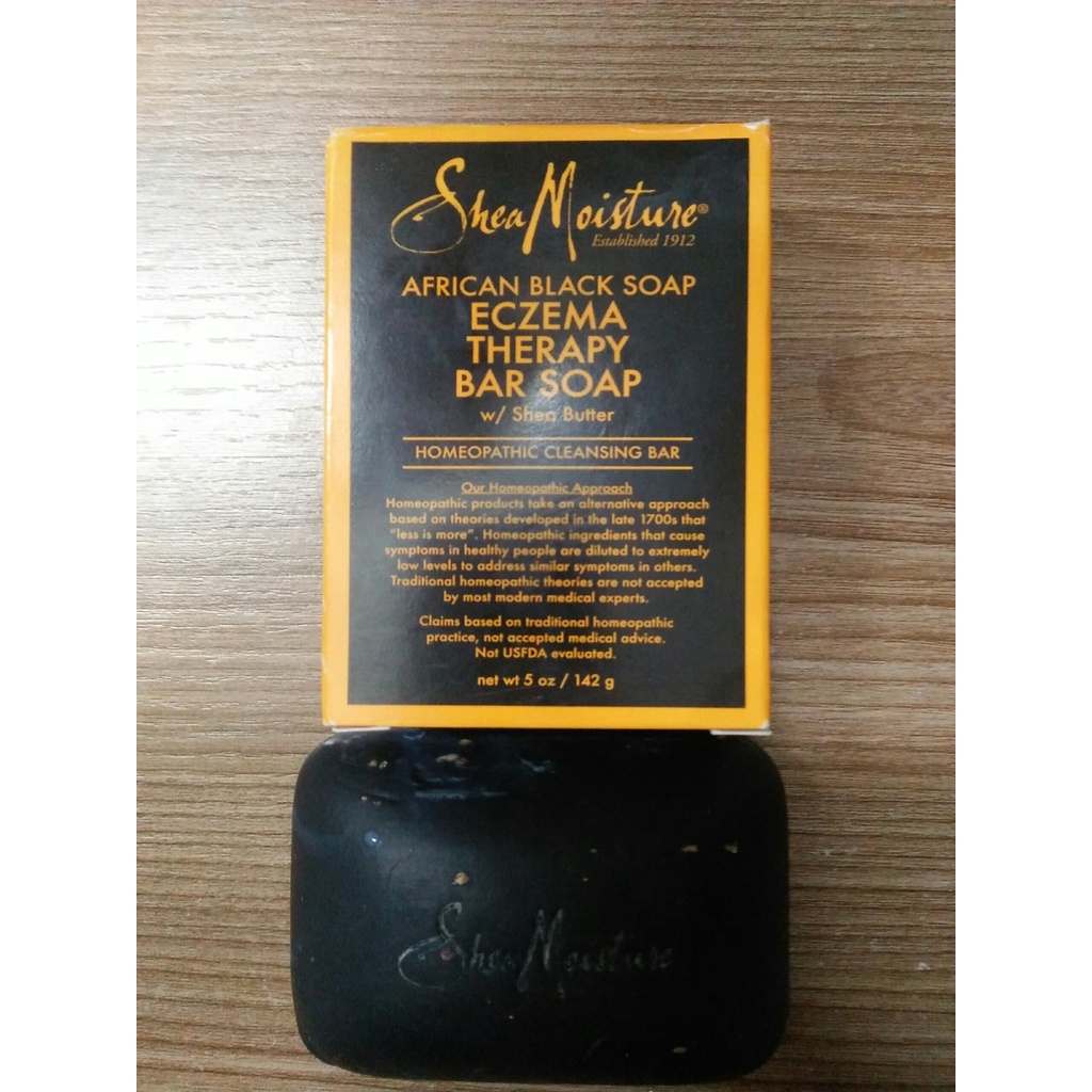 XÀ PHÒNG ĐEN CHÂU PHI GIẢM CHÀM, VẢY NẾN, NGỨA SHEAMOISTURE AFRICAN BLACK SOAP ECZEMA THERAPY BAR SOAP