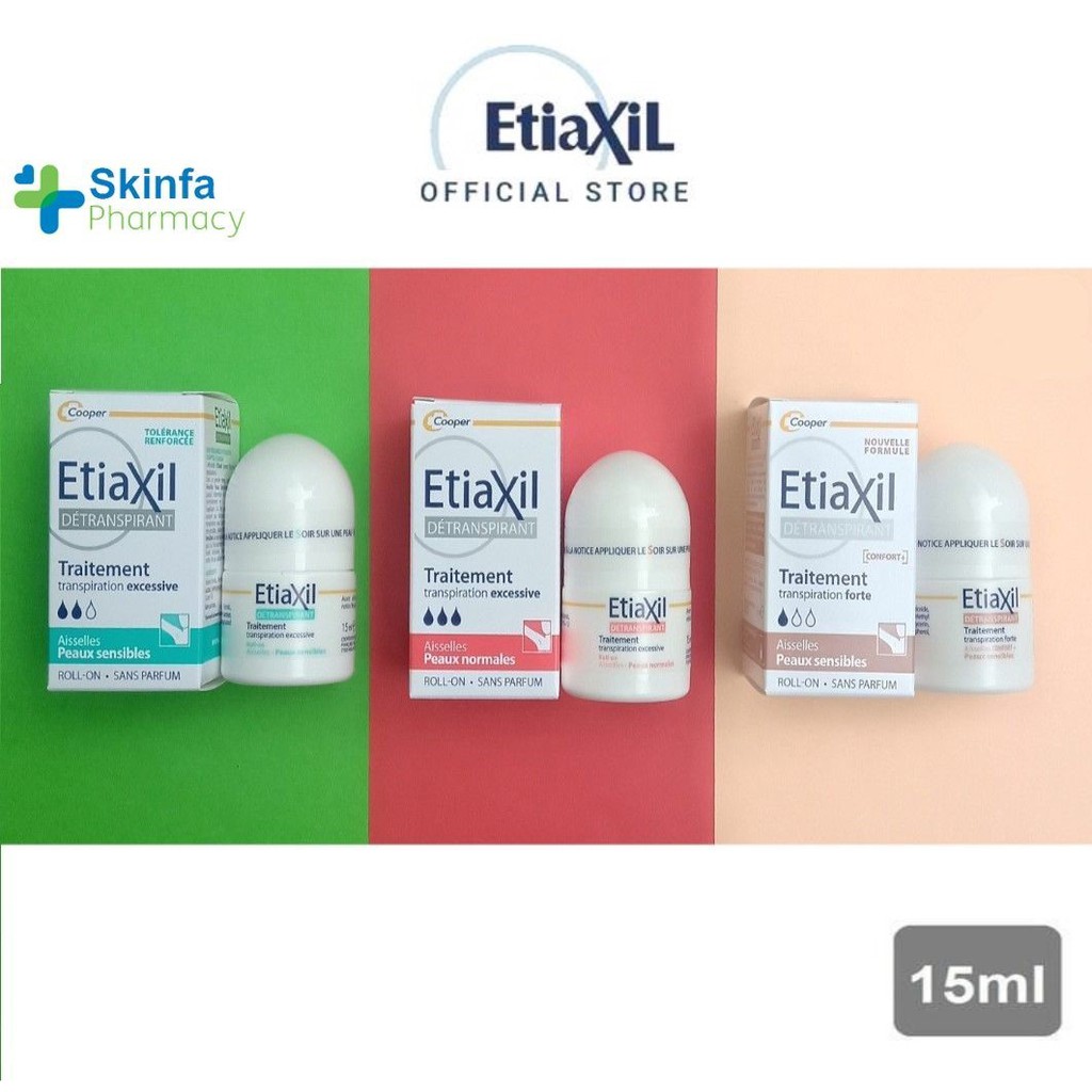 Lăn Khử Mùi Etiaxil Ngăn Ngừa Mồ Hôi Hiệu Quả 15ml