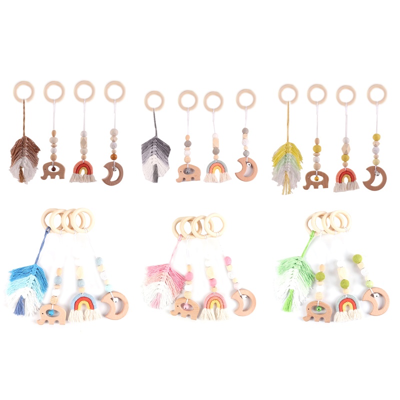 Set 4 Đồ Chơi Treo Cho Bé Đang Mọc Răng