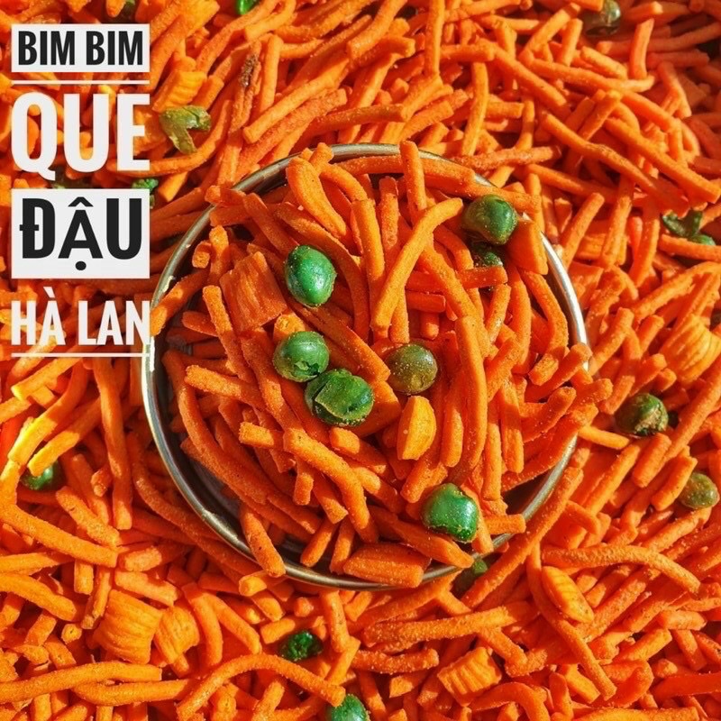 Bim bim que đậu hà lan Lon 400gr [FREE SHIP] TỪ ĐƠN 50K, [Loại Đặc Biệt] Hàng ngon nhà làm