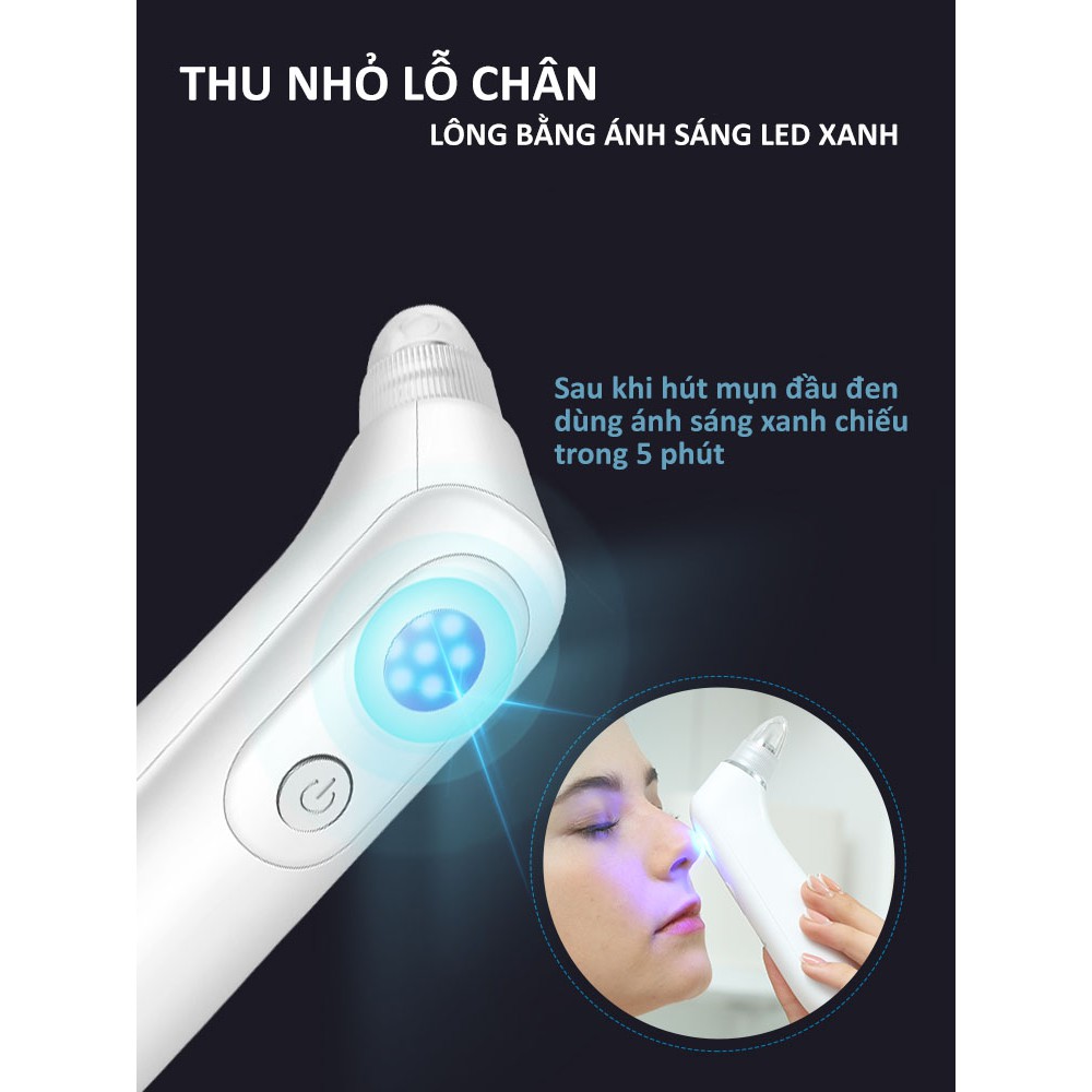 Máy hút mụn đầu đen KSKIN KD802⚡FREESHIP⚡4 đầu hút, thu nhỏ lỗ chân lông và làm mịn da, đổi trả hàng trong 7 ngày