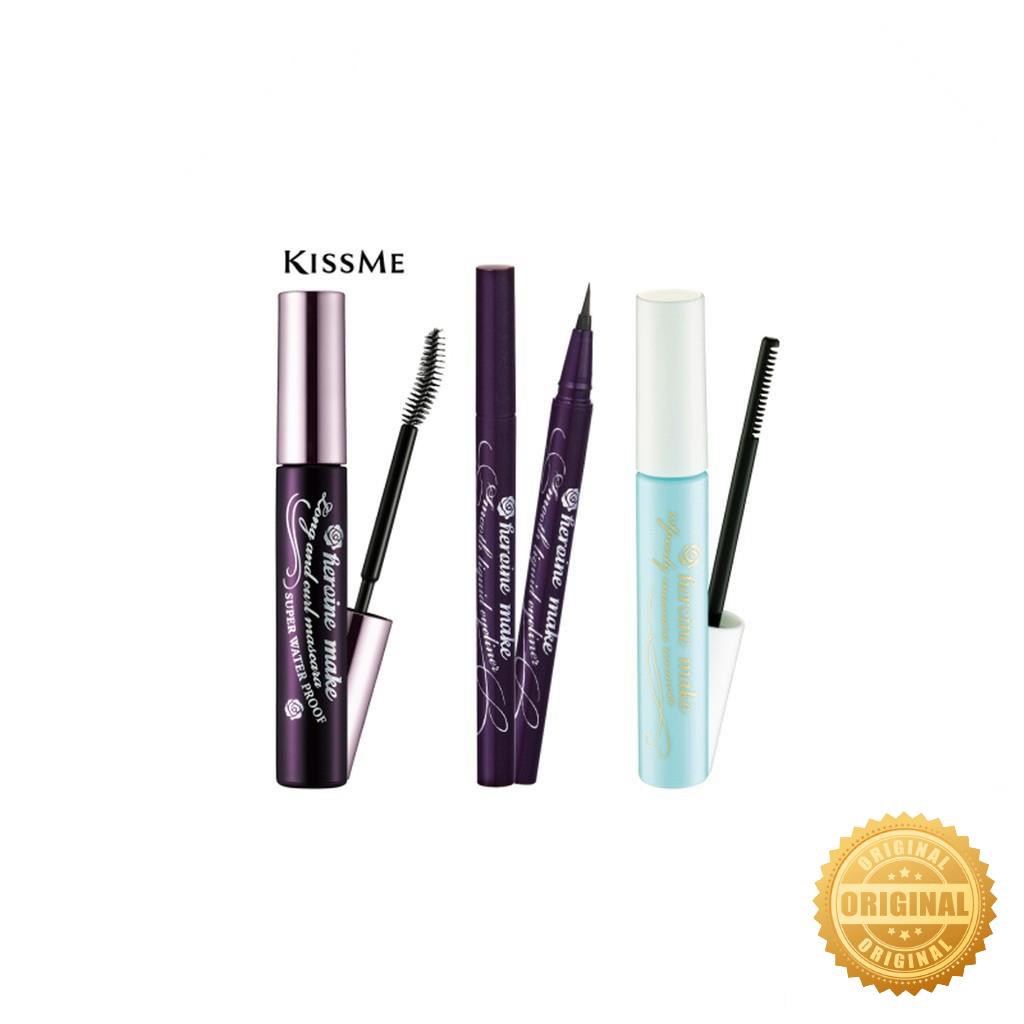 Set Mascara kẻ mắt tẩy trang Kissme Isehan Kiss Me Heroine