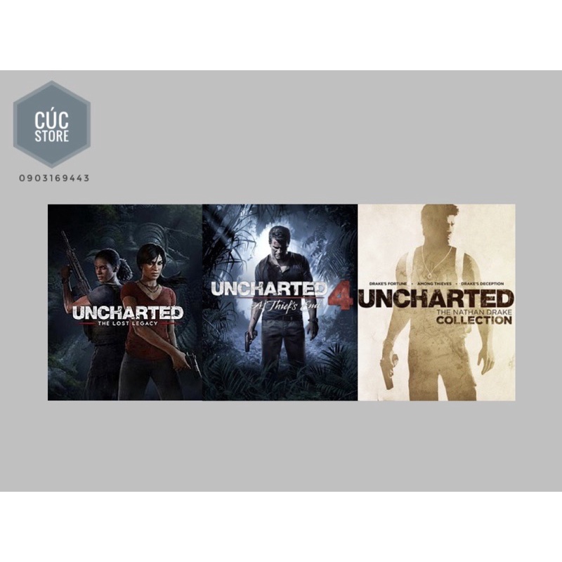 Đĩa chơi game PS4: Uncharted