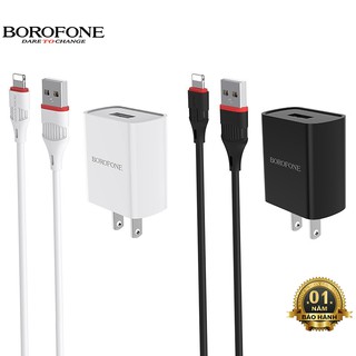 Bộ sạc cáp Borofone BA20 cổng USB 2.1A,dây dài 1m