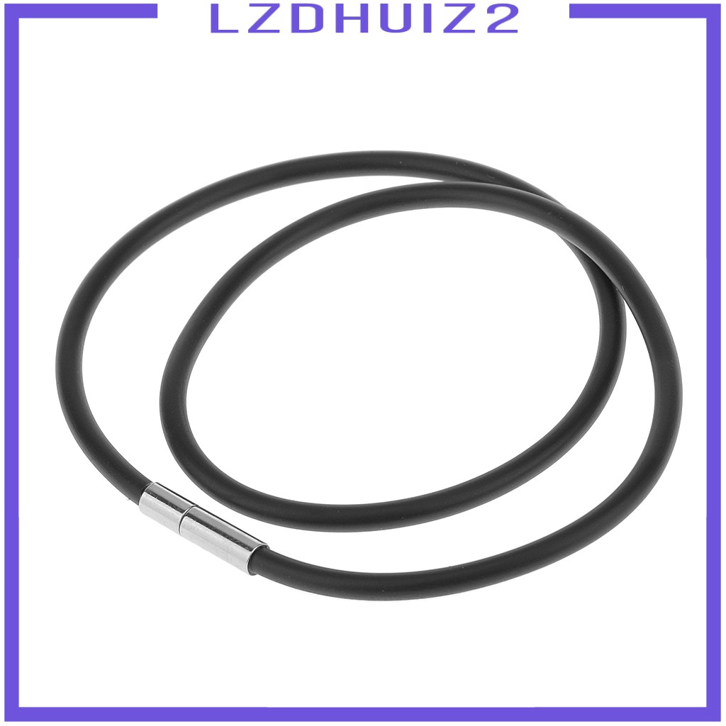 Dây Chuyền Cao Su Đen 3mm Thời Trang Thanh Lịch Cho Nam
