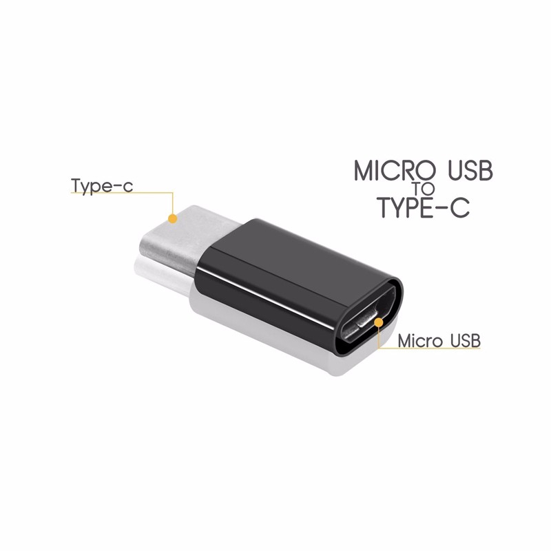 Adapter nối Usb 3.1 Usb Type C với Micro Usb cho Xiaomi Mi6 Mi5 Huawei