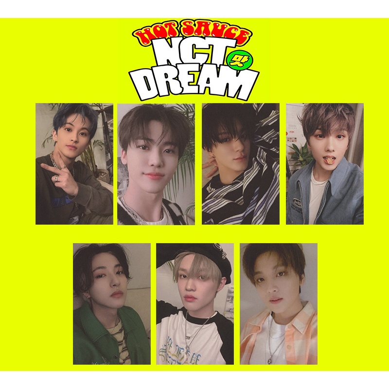 Set 7 thẻ hình kèm chữ ký nhóm nhạc NCT dễ thương