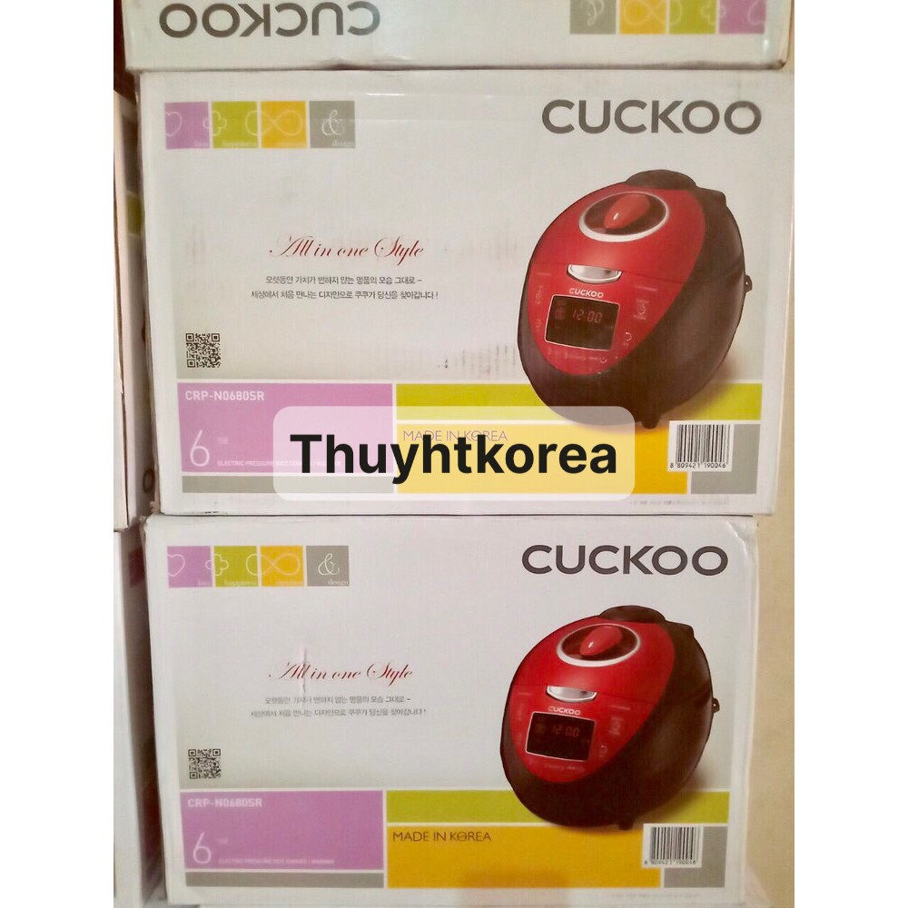 Nồi Cuckoo CRP-N0680SR Nội Địa Hàn Quốc 1.08Lít