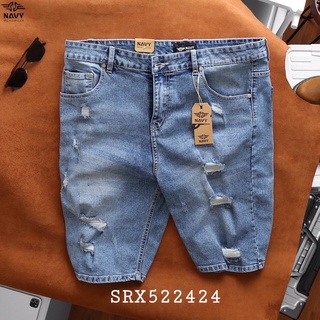 Quần short jean rách big size nam