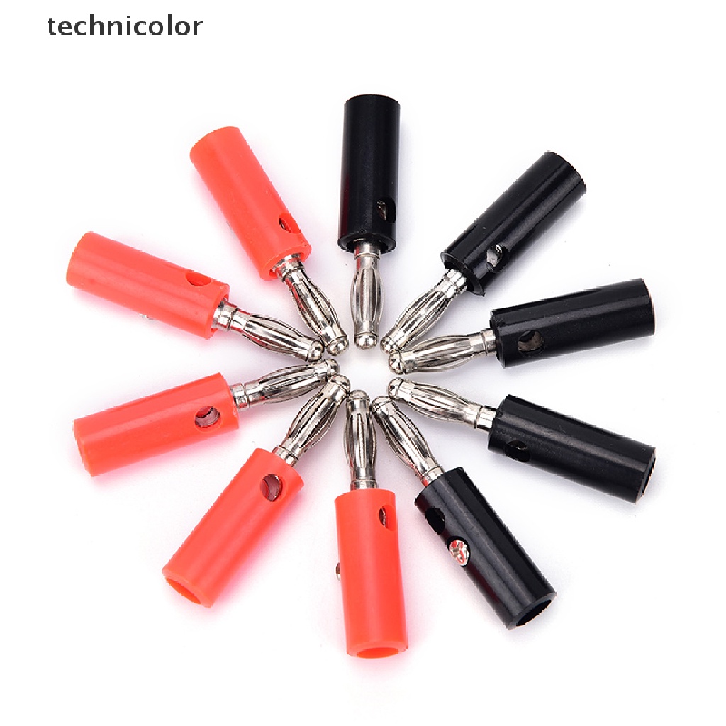 10 Đầu Cắm Bắp Chuối Mạ Niken 4mm