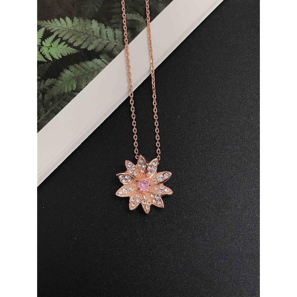 [Original] Swarovski ETERNAL FLOWER Small Daisy necklace S925 Silver Fashion Jewelry