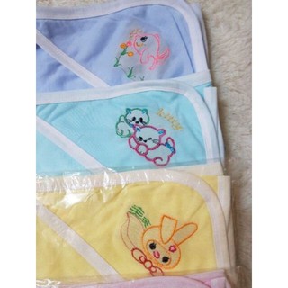 Chăn ủ mùa hè có mũ, vải cotton 2 lớp cho bé trai bé gái