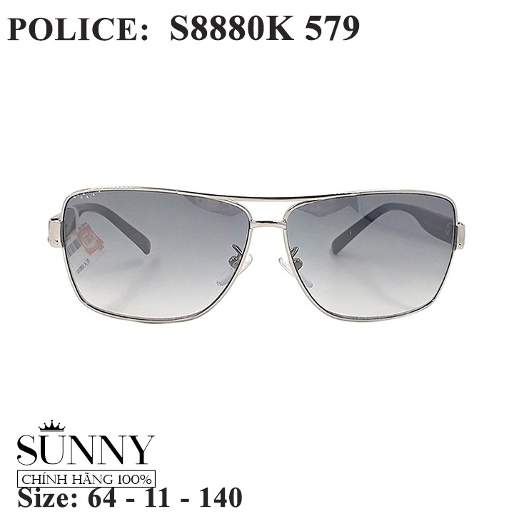 Kính mát thời trang Police S8880K nhiều màu, thiết kế dễ đeo bảo vệ mắt