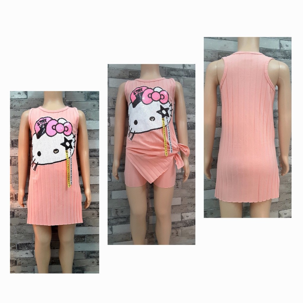 ĐẦM BỘ KITTY, KÈM CHIP ĐÙI BODY.