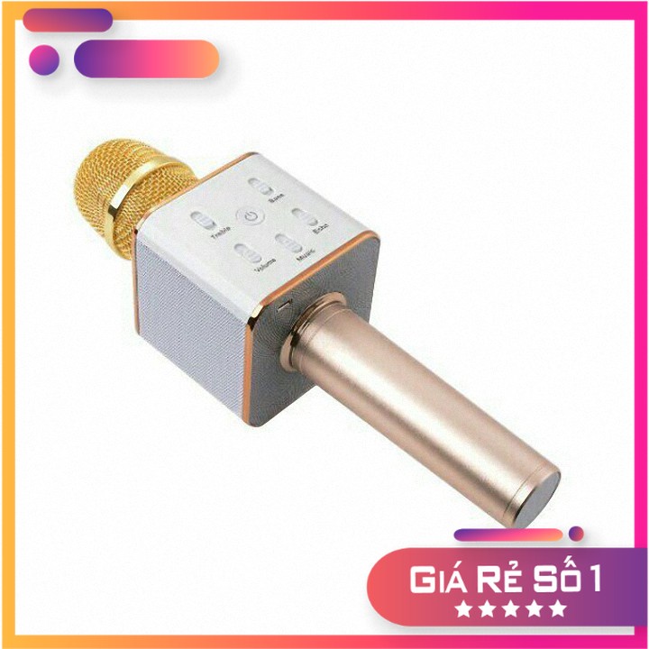 Micro Hát Karaoke Q7 Kết Hợp Loa Bluetooth Hàng Chuẩn |Phutuan91