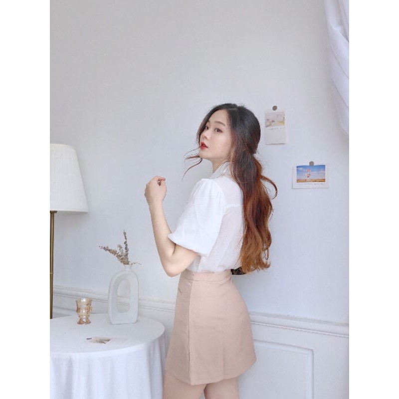 Váy quần Wonderhosue form chữ A hai túi trước đi làm công sở, dạo phố nữ tính - Titi skirt