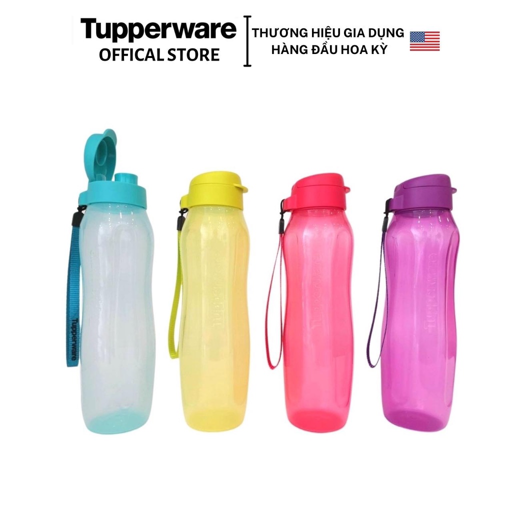 Bình nước Tupperware Eco Bottle Gen II 1L - Hàng chính hãng - Bảo hành trọn đời - Nhựa nguyên sinh, an toàn cho sức khỏe