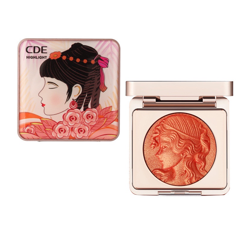 Phấn má hồng CDE - ánh nhũ mịn tự nhiên