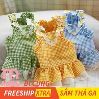 Cúc họa mi hai dây - quần áo thú cưng - quần áo chó mèo miko petwear