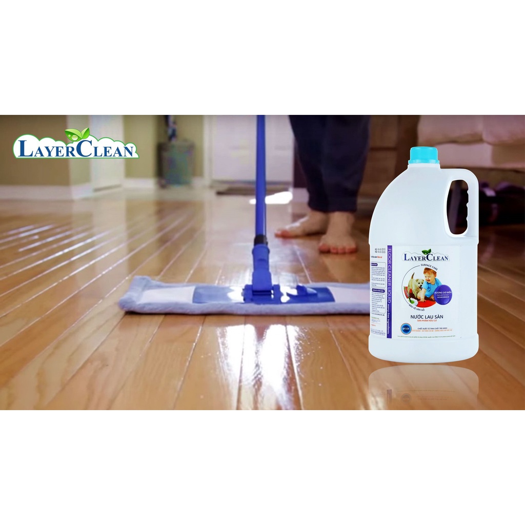 Nước lau sàn hữu cơ Layer Clean hương quế 5l
