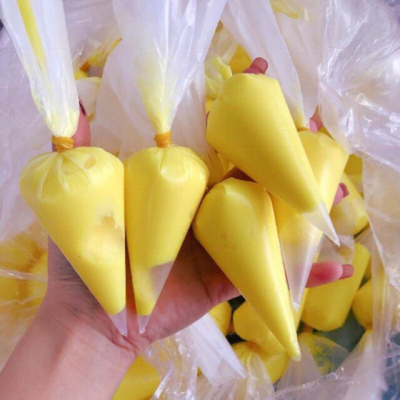 Bơ vàng bánh tráng cuộn, trộn, bánh mì
