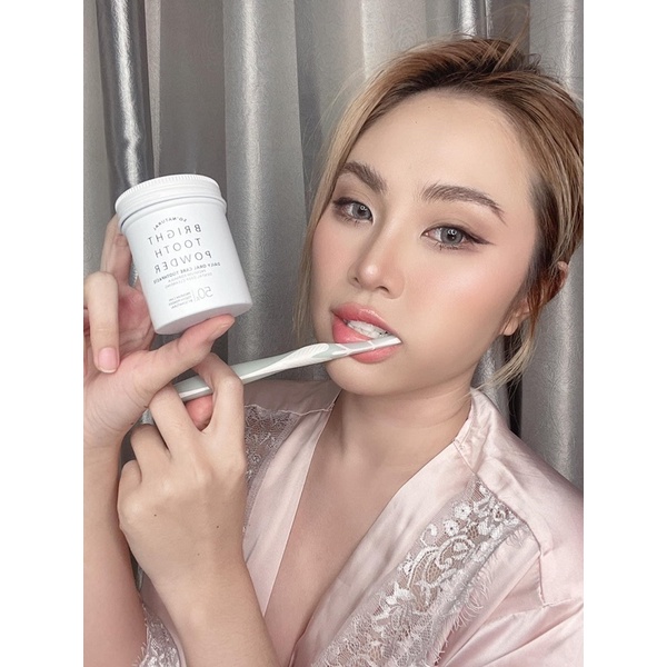 Bột trắng răng thơm miệng BRIGHT TOOTH POWDER SO'NATURAL Hàn Quốc - 50g