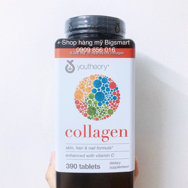 Thuốc bổ sung Collagen - Youtheory Collagen type 1,2,3
