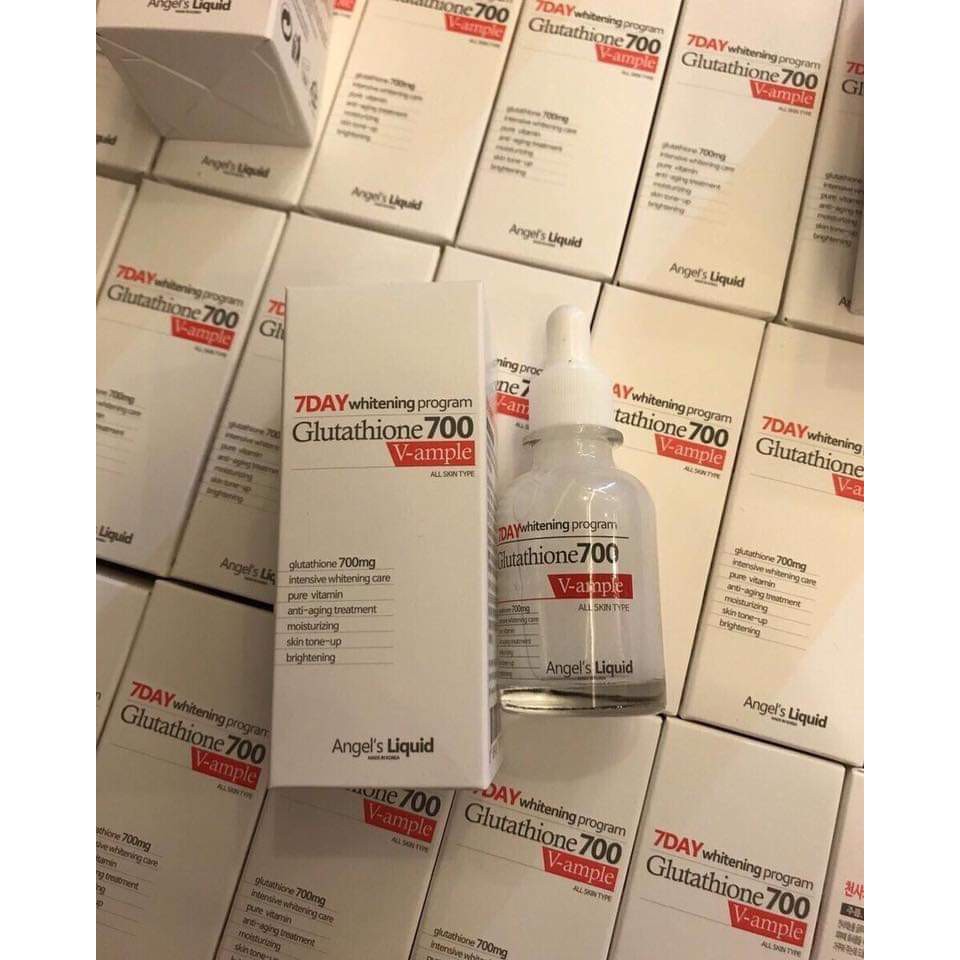 Huyết thanh trắng da 7day Whitening Program Glutathione 700 V-ample