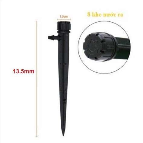 Combo 10 béc tưới 8 tia cắm que