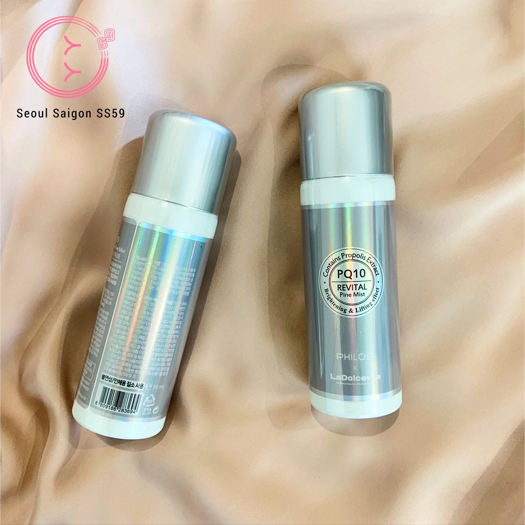 Xịt khoáng tinh chất giúp da căng bóng Philos (50ml)
Philos PQ10 Revital Pine Mist | BigBuy360 - bigbuy360.vn