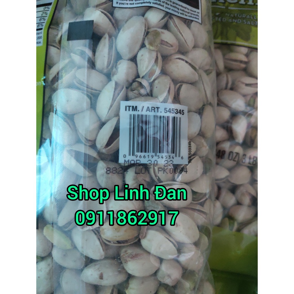 🍀   COMBO 3 TÚI Hạt Dẻ Cười Kirkland 1.36kg Chuẩn Mỹ