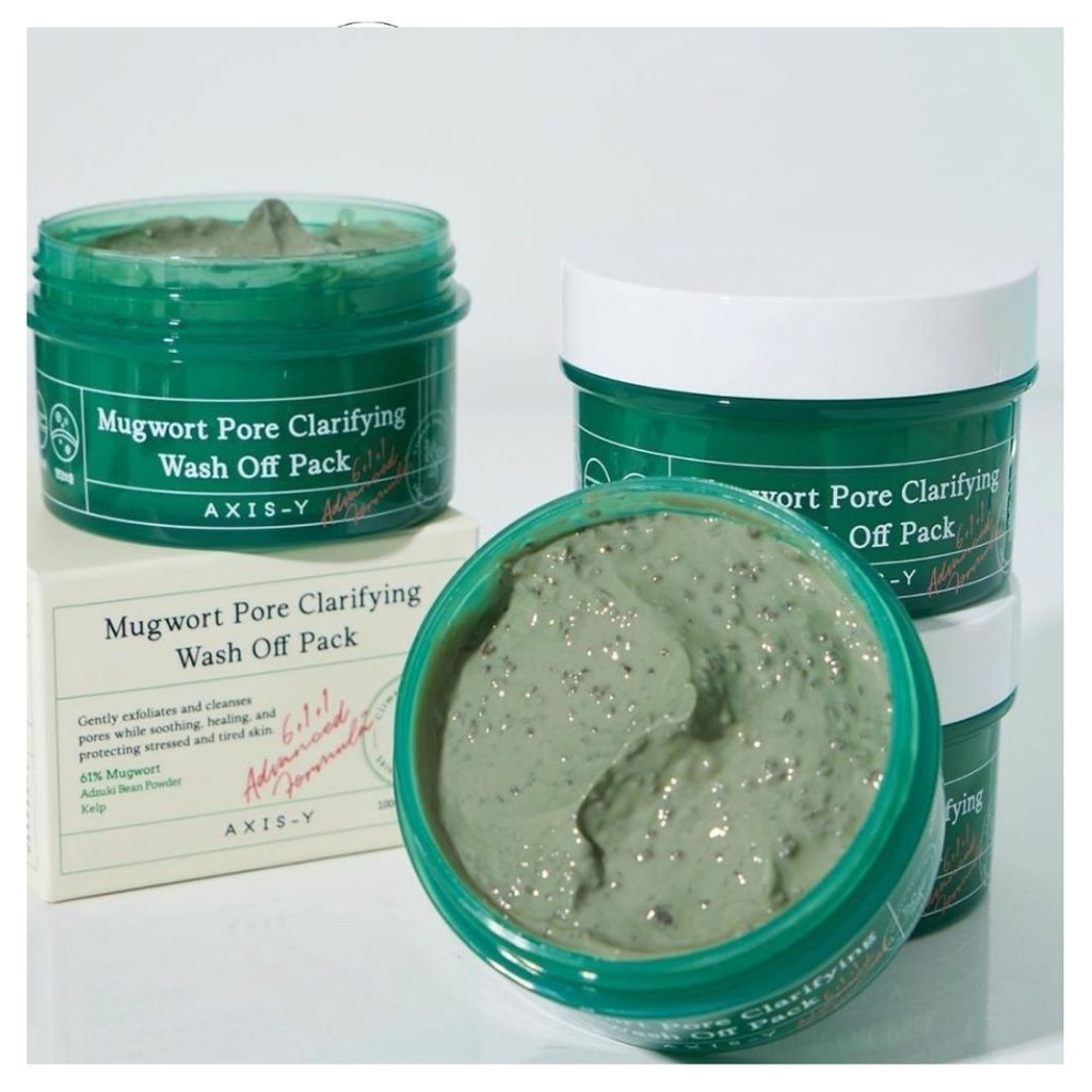 Mặt Nạ Rửa AXIS-Y Mugwort Pore Clarifying Wash Off Pack (axis-y ; axisy)