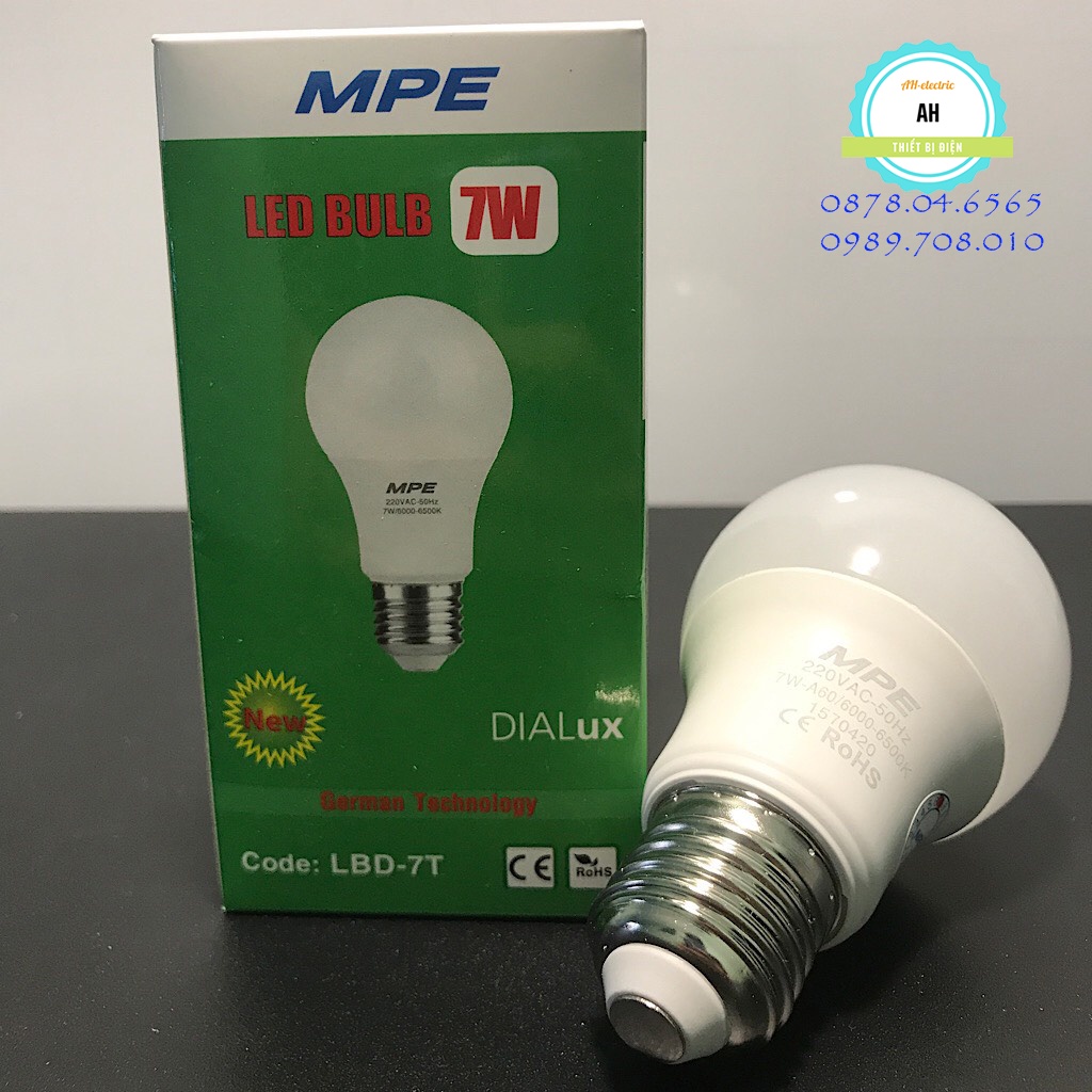 Đèn led bulb , led bulb mpe, bóng led Mpe 5w 7w 12w 15w chính hãng bảo hành 12 tháng