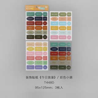 Sticker nhãn dán 3 tấm siêu đẹp