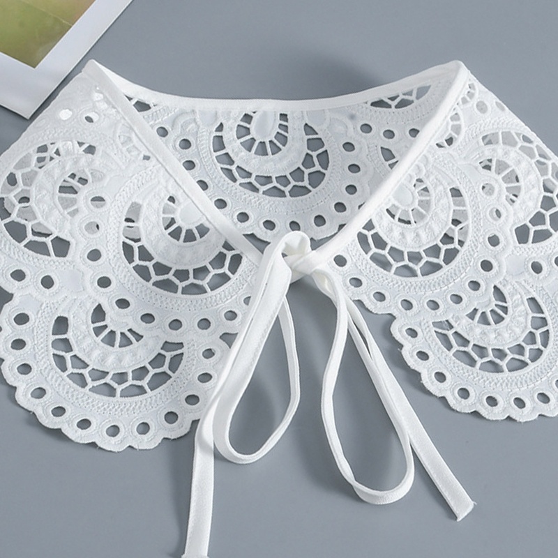 Cổ Áo Giả Poncho Thêu Họa Tiết Phong Cách Cổ Điển Thời Trang Cho Nữ