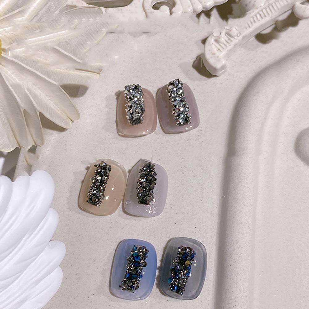 TWINKLE Shiny 3D Nail Art Decoration Bright DIY Nail|Pillar Nail Art Jewelry Luxury Elegant Diamonds Fashion Exquisite Manicure Ornaments