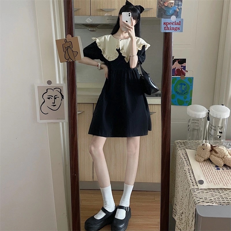Đầm vintage đầm midi váy đi chơi váy đi tiệc sang chảnh àváy đi biển đầm khoét eo đầm đen dự tiệc váy tiểu thư sang chảnh