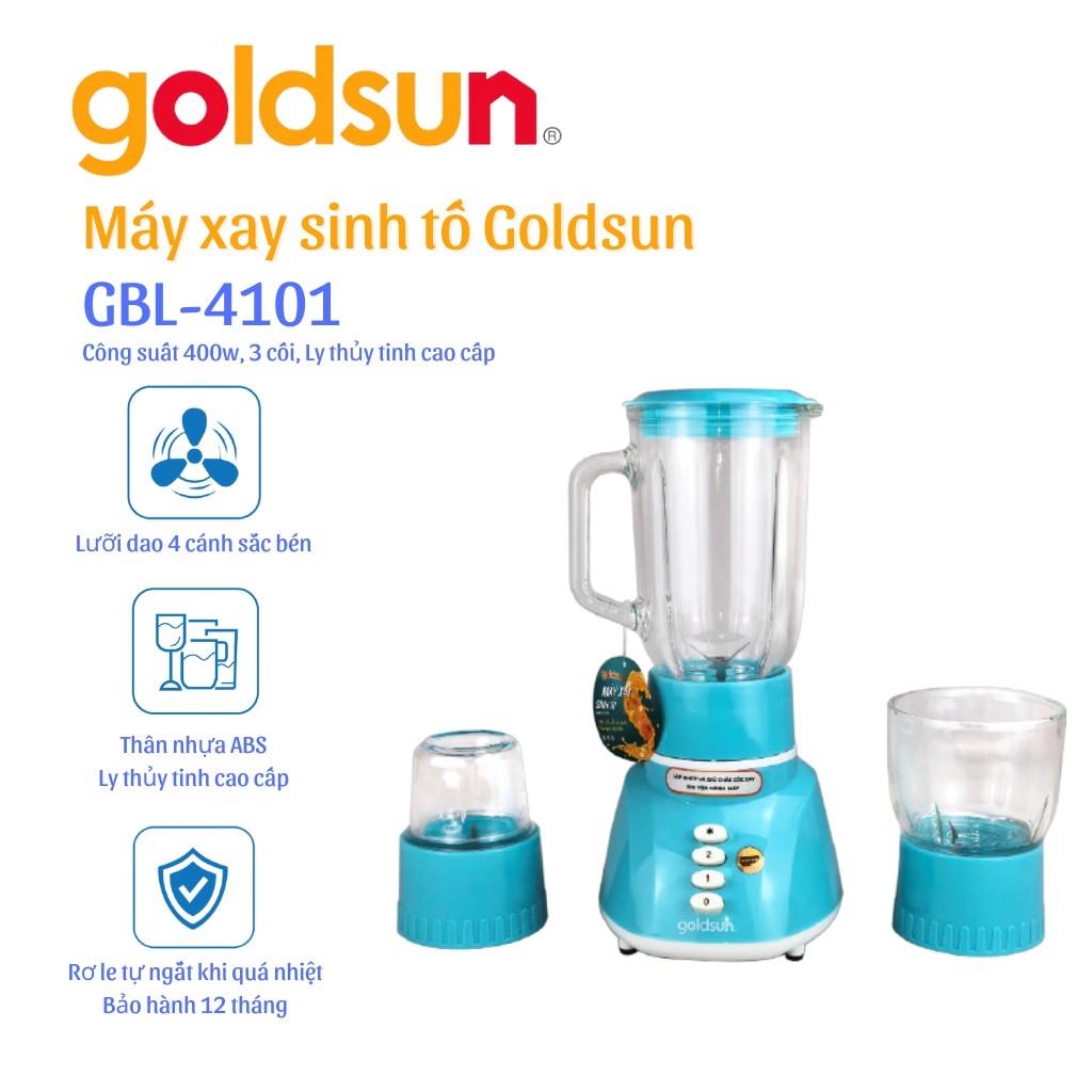 [Mã ELHA22 giảm 5% đơn 300K] Máy xay sinh tố Goldsun GBL4101-Hàng chính hãng