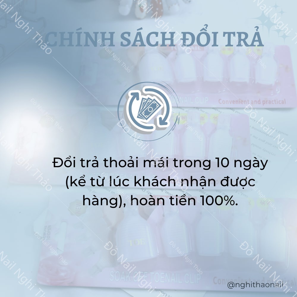 Kẹp ủ phá gel móng chân set 5 cái