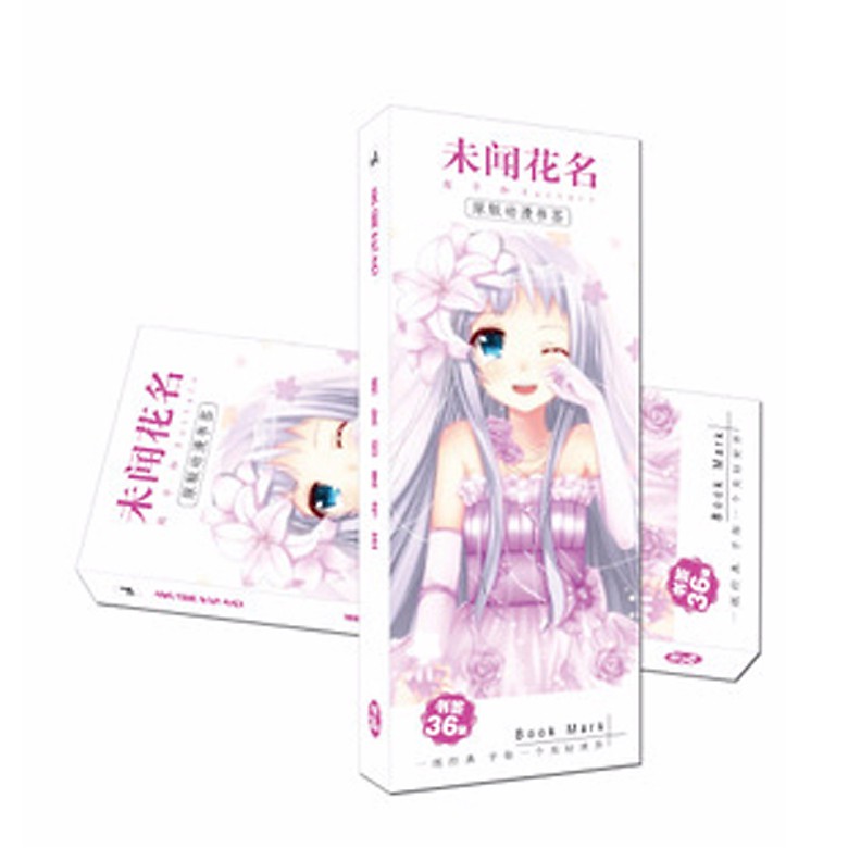 Hộp ảnh bookmark AZUR LANE anime 36 tấm đánh dấu sách tiện lợi