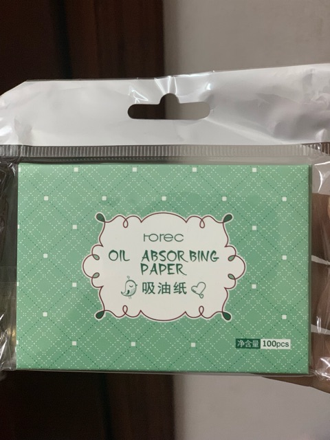 1 Gói 100 Tờ Giấy Thấm Dầu Rorec - Hàng Nội Địa Trung Quốc