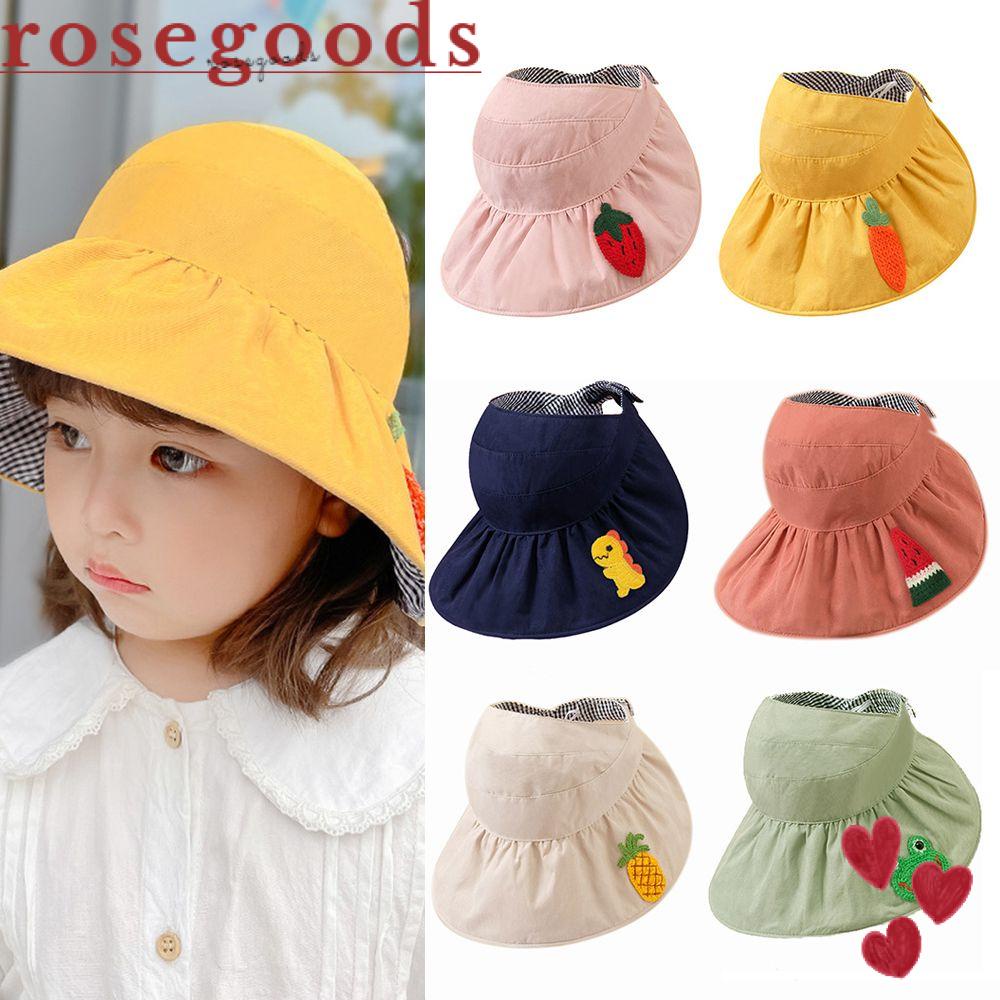 Mũ Vành Rộng Hở Đầu Chống Nắng Thời Trang Mùa Hè Cho Bé