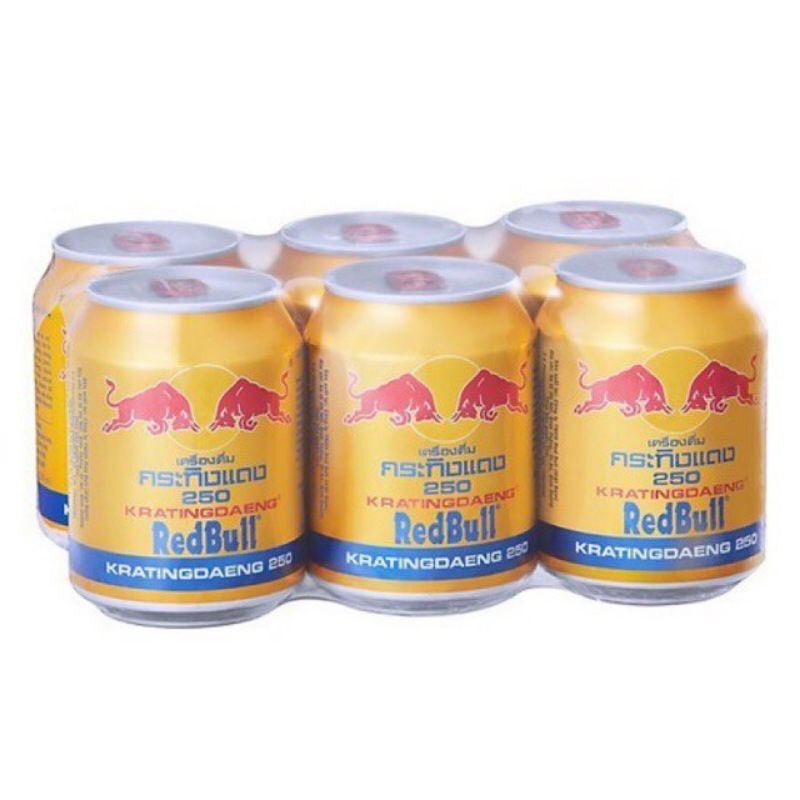 Lốc 6 lon Nước uống tăng lực Redbull (Việt)